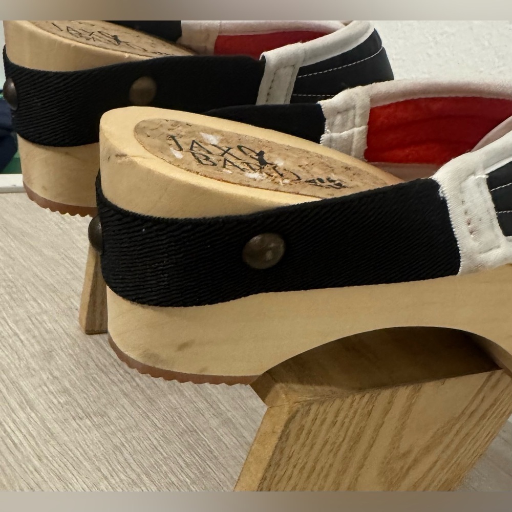 Jax & Bard x Flowfold Collab Puffin Sandal Wood Clog Black White Sz 40 US 9.5 10 - Picture 7 of 11